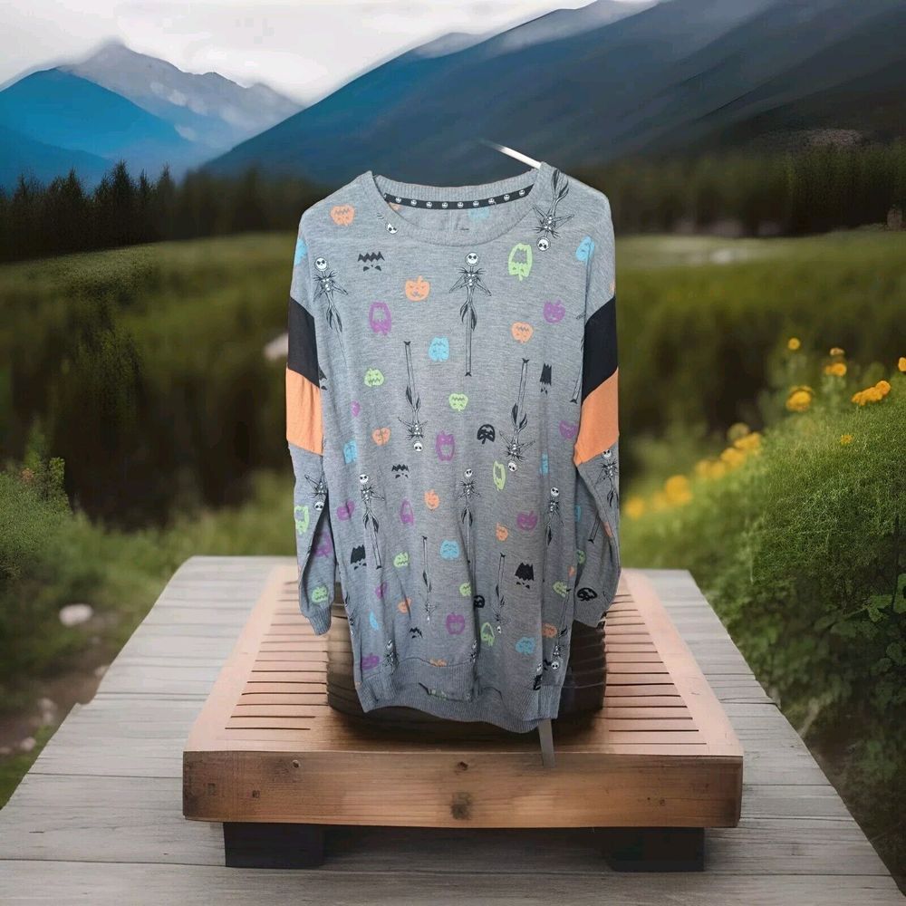 Tim Burton Nightmare Before Christmas‎ Dress Tunic SweaterM 8/10 Disney - Picture 1 of 3